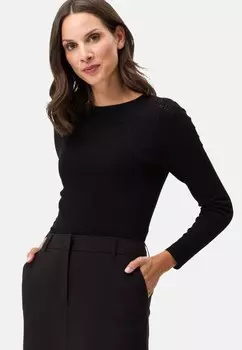 Вязаный свитер zero, черный