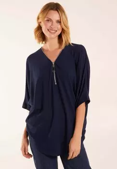 Вязаный свитер ZIP FRONT Blue Vanilla, цвет blue