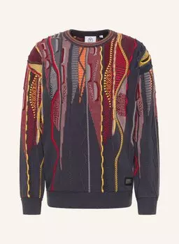 Вязаный свитер-звонилка Carlo Colucci, серый