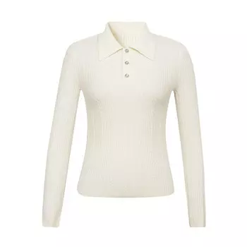 Вязаный свитера Deep Breath с вертикальной текстурой, черный