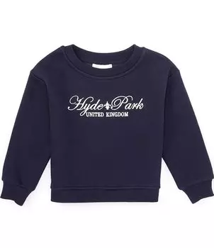 Вязаный свитшот с рисунком Гайд-парка GB Little Girls 2T-6X, синий