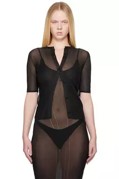 Вязаный технический кардиган Alainpaul, черный