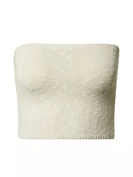 Вязаный топ About You CECILE, кремовый