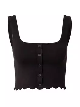 Вязаный топ ABOUT YOU, черный