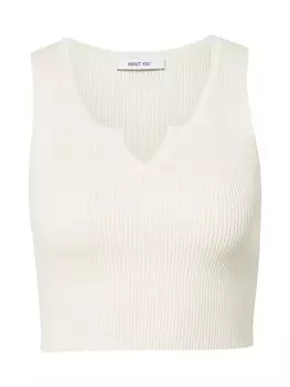 Вязаный топ ABOUT YOU Line, белый