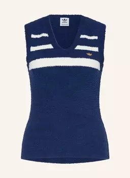 Вязаный топ Adidas Originals, синий