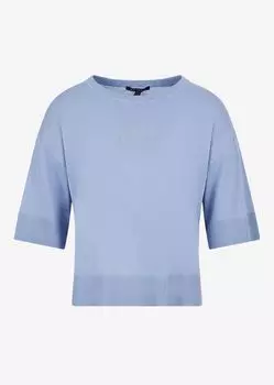 Вязаный топ Armani Exchange, лазурный