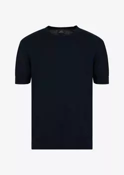 Вязаный топ Armani Exchange, синий