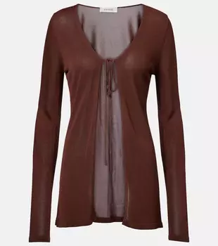 Вязаный топ Aya Muse, темно-коричневый