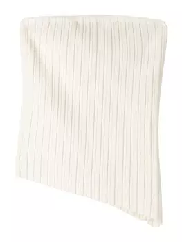 Вязаный топ Bershka, кремовый