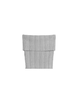 Вязаный топ Bershka, серебряный