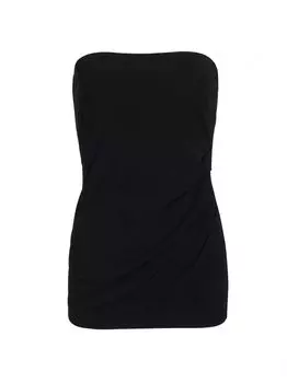 Вязаный топ без рукавов Helmut Lang, черный