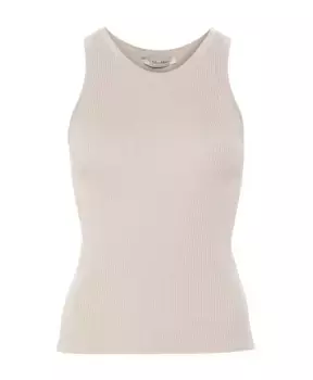 Вязаный топ без рукавов Max Mara, бежевый