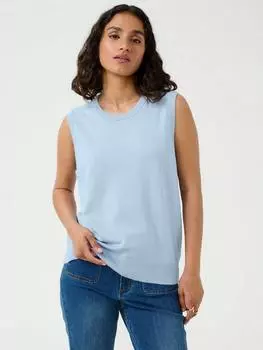 Вязаный топ без рукавов от lizza KAFFE, цвет Soft Chambray