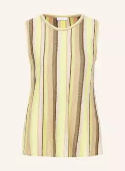 Вязаный топ CINQUE CISTRY mit Glanzgarn, светло-зеленый