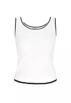 Вязаный топ DreiMaster Klassik, белый