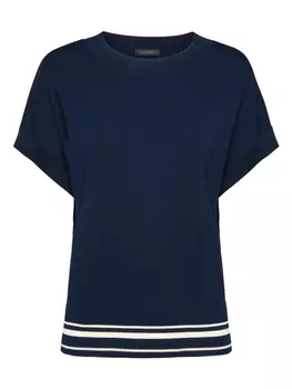 Вязаный топ ELENA MIRO`, синий