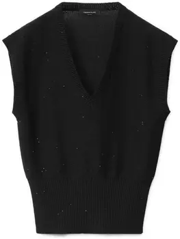 Вязаный топ Fabiana Filippi, черный