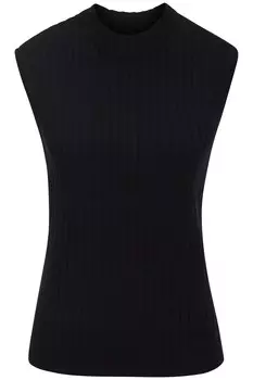 Вязаный топ FRENCH CONNECTION, черный