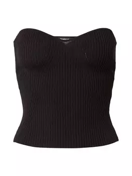 Вязаный топ Gina Tricot PIA, черный