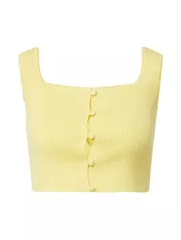 Вязаный топ GLAMOROUS, желтый