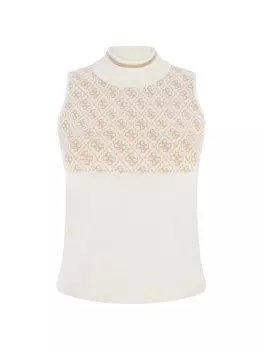 Вязаный топ Guess Lise, белый