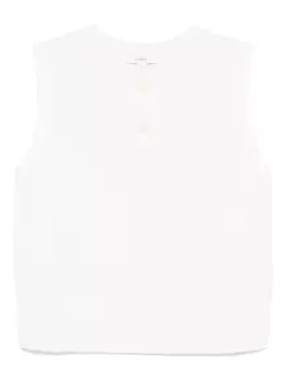 Вязаный топ-хенли Vince, белый