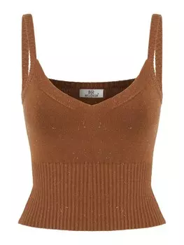 Вязаный топ Influencer, бежевый