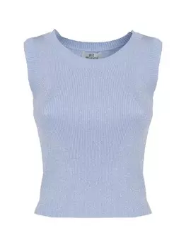 Вязаный топ Influencer, светло-синий