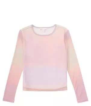 Вязаный топ из сетки с градиентом и длинными рукавами для девочек GB Big Girls 7–16, розовый