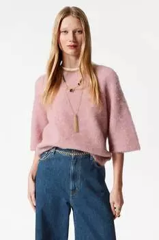 Вязаный топ из смеси альпаки & Other Stories, розовый