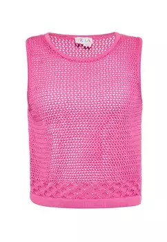 Вязаный топ IZIA Knitted Top, розовый