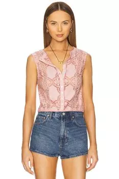 Вязаный топ Jae от Free People, pale mauve