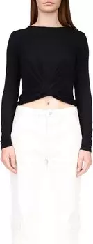 Вязаный топ Keep It Sleek Sanctuary, черный