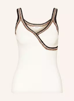 Вязаный топ кики Reiss, бежевый