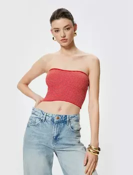 Вязаный топ Koton Knitted Top, красный
