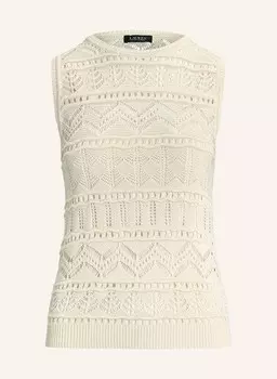 Вязаный топ Lauren Ralph Lauren, экрю