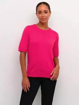 Вязаный топ lizza KAFFE, цвет Virtual Pink