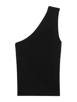 Вязаный топ MANGO ASIM, черный