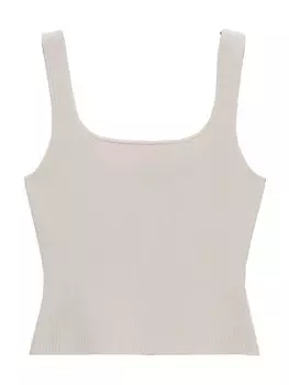 Вязаный топ MANGO BERNAL, цвет Kitt/Light beige