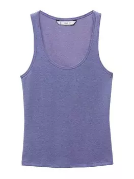 Вязаный топ Mango EDISTA, пятнистый синий