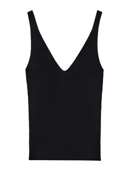 Вязаный топ MANGO GYMNASTI, черный