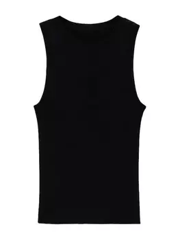 Вязаный топ MANGO KARL, черный