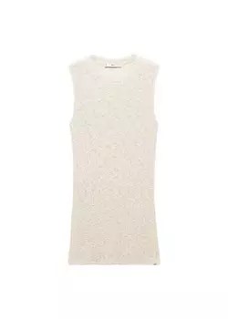 Вязаный топ MANGO Knitted Top, пятнистый бежевый