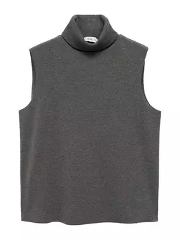 Вязаный топ MANGO Lea, серый