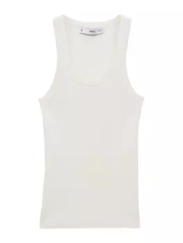 Вязаный топ MANGO RIRI, экрю