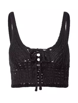 Вязаный топ Missguided, черный