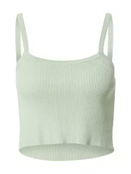 Вязаный топ Missguided, светло-зеленый