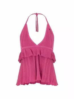 Вязаный топ на завязках Ganni