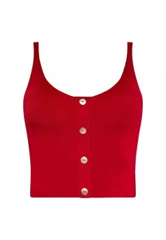 Вязаный топ NAEMI, красный